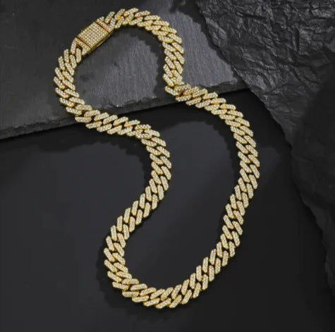 Diamond-Cut Cuban Link Necklace